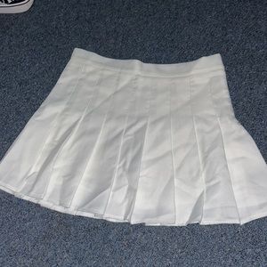 white unbranded pleaded skirt